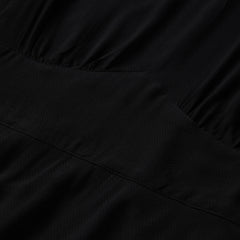 Black Herringbone Twill Midi Dress Black | Stetson Women