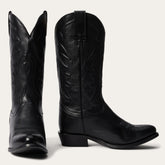 Ames Corded & Burnished Leather Boot Black | Stetson