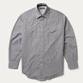 Grey Geo Print Western Shirt Grey | Stetson Men