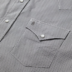 Grey Geo Print Western Shirt Grey | Stetson Men