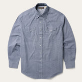 Blue Deco Geo Print Western Shirt Blue | Stetson Men
