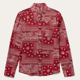 Red Bandana Patchwork Shirt Red | Stetson Women