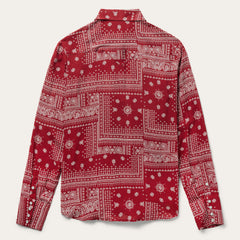 Red Bandana Patchwork Shirt Red | Stetson Women