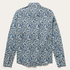 Indigo Tapestry Print Shirt Blue | Stetson Women