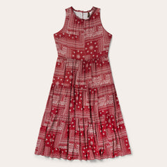 Red Bandana Patchwork Dress Red | Stetson Women