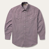 Four Point Geo Print Western Shirt Blue | Stetson Men