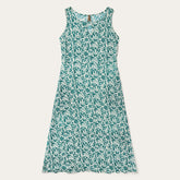 Jade Floral Print Sleeveless Dress Green | Stetson Women