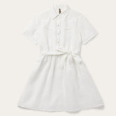 White Linen Shirt Dress White | Stetson Women