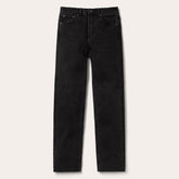915 High Rise Straight Fit Crop Jeans Black | Stetson Women