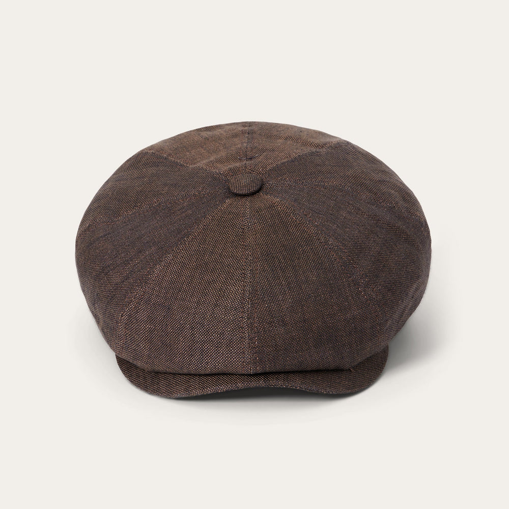 Linen Hatteras Cap Brown | Stetson Hats