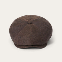 Linen Hatteras Cap Brown | Stetson Hats