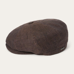 Linen Hatteras Cap Brown | Stetson Hats