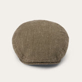 Glen Check Linen/Silk Kent Cap Olive Check | Stetson Hats