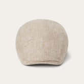 Herringbone Linen Ivy Cap Beige Herringbone | Stetson Hats