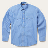 Blue Western Stripe Shirt Blue | Stetson Men
