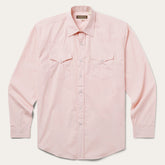 Pink End-On-End Western Shirt Pink | Stetson Men