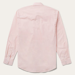 Pink End-On-End Western Shirt Pink | Stetson Men