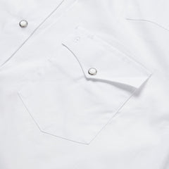 White Pinpoint Oxford Western Shirt White | Stetson Men