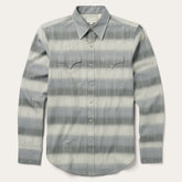 Serape Dobby Twill Western Shirt Brown | Stetson Men