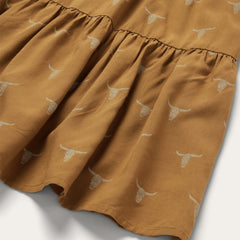 Mojave Longhorn Print Dress Brown | Stetson Women
