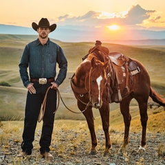 1520 Fit Standard Straight Leg Jean Blue | Stetson Men
