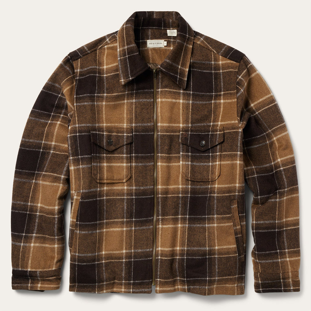 Brown Plaid Western Coat Brown | Stetson Men