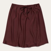 Wine Satin Skirt Red | Stetson Women