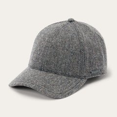 Wool Herringbone Baseball Cap Anthra Melange Herringbone | Stetson Hats