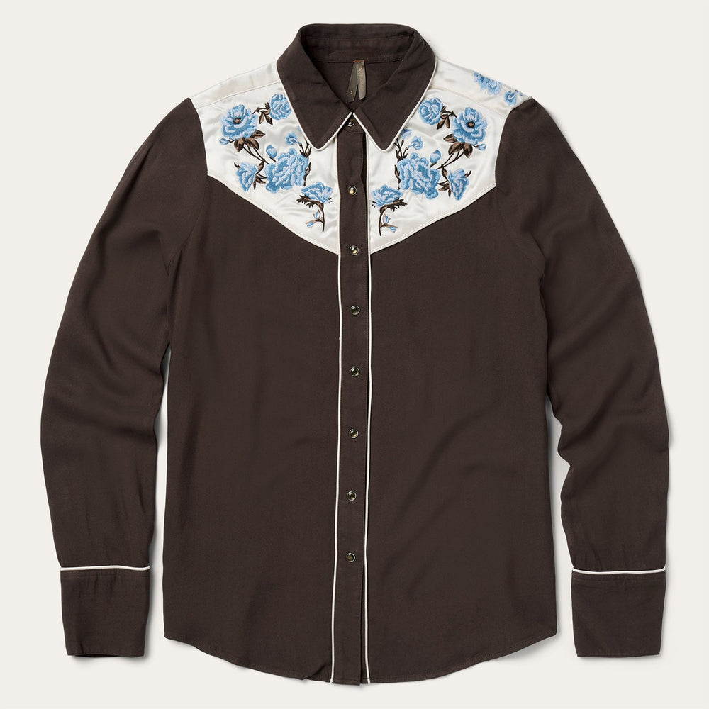 Embroidered Western Shirt Brown | Stetson Women
