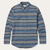 Serape Stripe Western Shirt Blue | Stetson Men