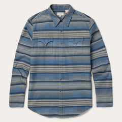Serape Stripe Western Shirt Blue | Stetson Men