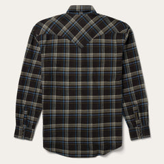 Brown Plaid Flannel Western Shirt Brown | Stetson Men