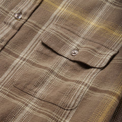 Brown Flannel Button-Front Shirt Brown | Stetson Men