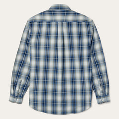 Crystal Plaid Button Down Shirt Blue | Stetson Men
