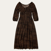 Patchwork Bandana Print Dress Brown | Stetson Women