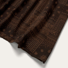 Patchwork Bandana Print Dress Brown | Stetson Women