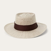 Double Bogey Raffia Straw Hat Natural Brown | Stetson Hats