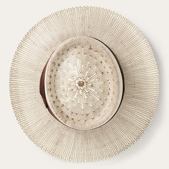 Double Bogey Raffia Straw Hat Natural Brown | Stetson Hats