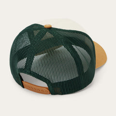 Fishing Patch Trucker Cap Off White / Tan / Green | Stetson Hats