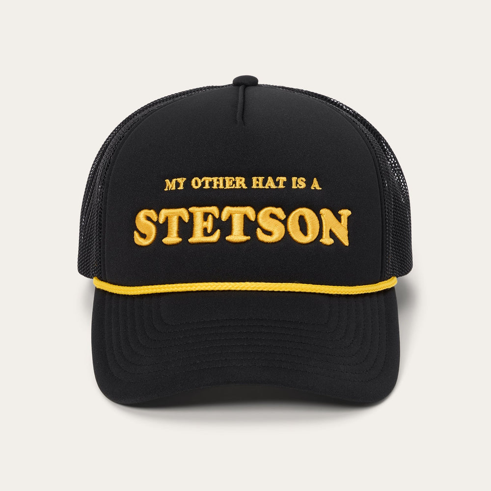 My Other Hat Is A Stetson Trucker Cap Black | Stetson Hats