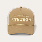 My Other Hat Is A Stetson Trucker Cap Tan | Stetson Hats