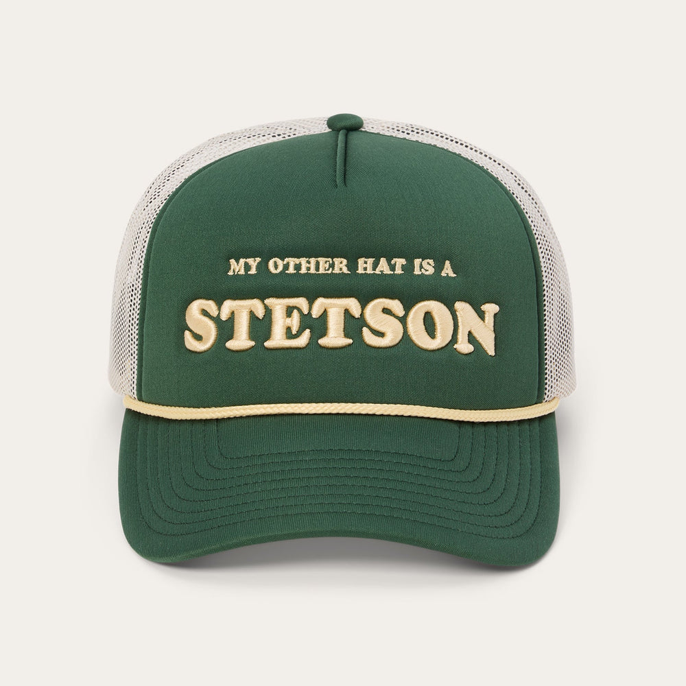 My Other Hat Is A Stetson Trucker Cap Olive | Stetson Hats