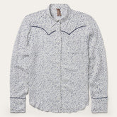Stars Print Western Shirt White | Stetson Women