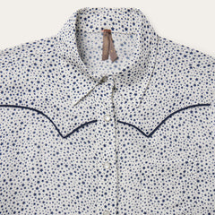 Stars Print Western Shirt White | Stetson Women