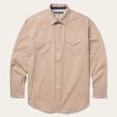 Diamond Print Western Shirt Orange | Stetson Men