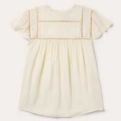 Cream Herringbone Blouse White | Stetson Women
