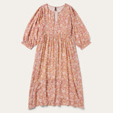 Sunset Floral Print Rayon Dress Pink | Stetson Women