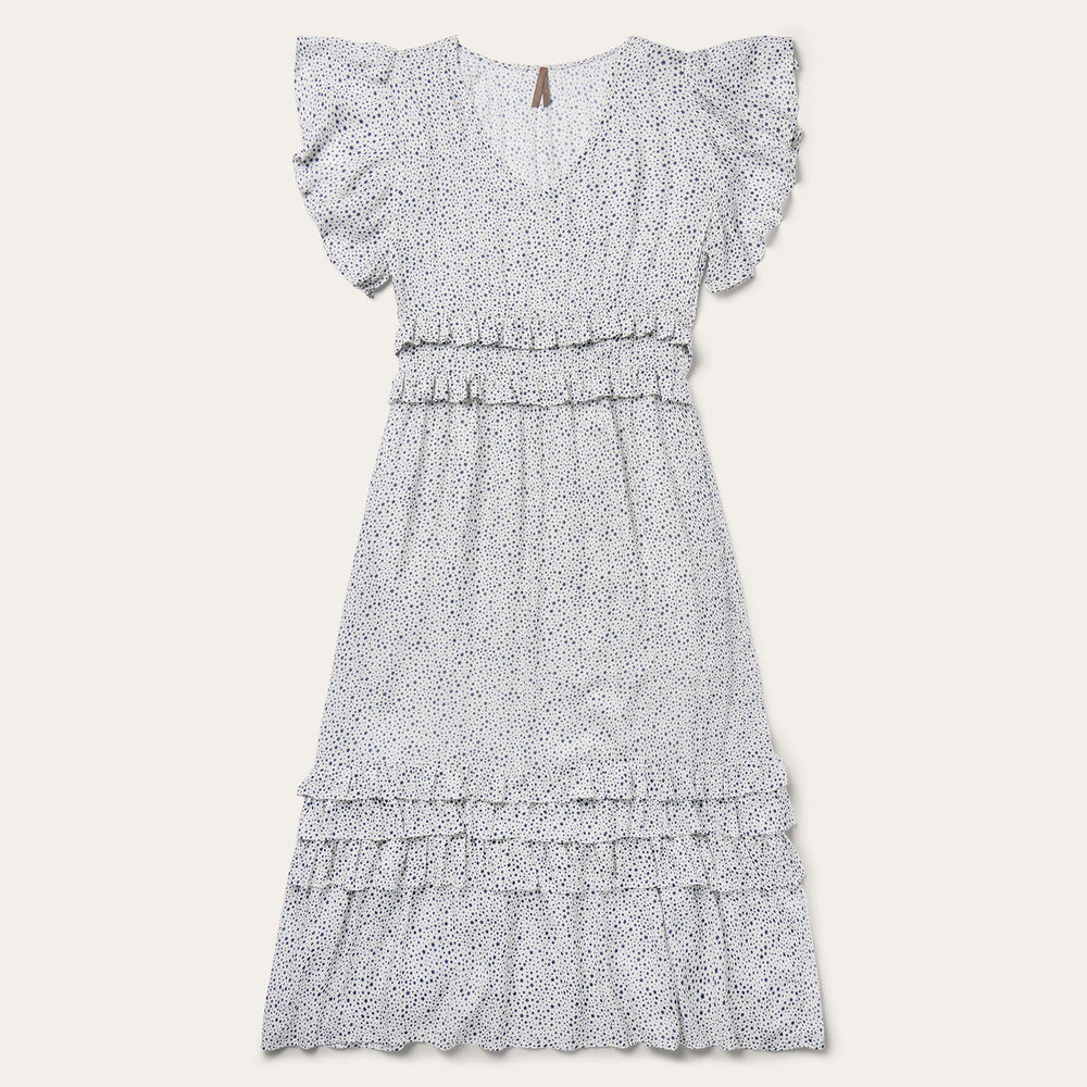 Stars Print Dress White | Stetson Women
