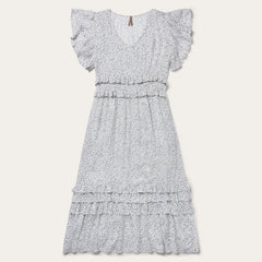 Stars Print Dress White | Stetson Women