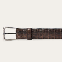 Caiman Western Tab Belt - 1 1/4" Width Cigar Classic | Stetson Men